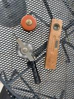 Antiek Meetgereedschap Set - Rolmaat, Bandmaat, Waterpas, Antiek en Kunst, Ophalen of Verzenden