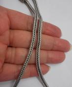 Zilveren vintage collier vossenstaart nr.1757, Sieraden, Tassen en Uiterlijk, Verzenden, Zo goed als nieuw, Zilver, Zilver