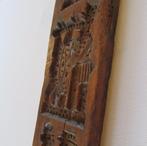 1800 Antiek handgestoken hout speculaasplank koekplank sign., Verzenden