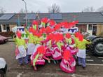 Carnavals of dorpsfeest kostuums loopgroep, Gedragen, Carnaval, Maat 42/44 (L), Ophalen of Verzenden