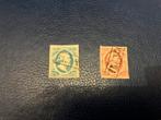 Nederland nummers 1 en 2 gebruikt, erg mooie exemplaren, Ophalen of Verzenden, T/m 1940, Gestempeld