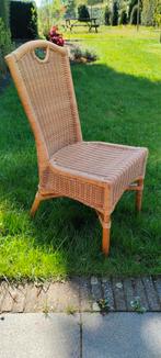 Rotan stoelen, 2 stuks, Huis en Inrichting, Stoelen, Ophalen, Zo goed als nieuw, Bruin