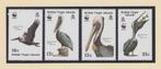 WWF set postzegels van de Bruine Pelikaan, Verzenden, Postfris, Dier of Natuur