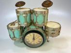 Drumstel klok turquoise Metaal, Huis en Inrichting, Woonaccessoires | Wanddecoraties, Ophalen of Verzenden, Nieuw
