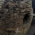 Oud houten Ornament | Sculpturaal object op standaard, Ophalen of Verzenden