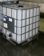 Te koop ibc met wit vat €37,50, Tuin en Terras, Regentonnen, 150 liter of meer, Ophalen, Zo goed als nieuw