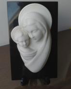 maria en kind meerschuim     zeeschuim op marmer, Verzenden, Gebruikt, Beeld(je), Christendom | Katholiek