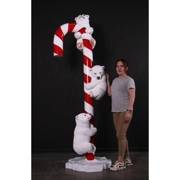 Candy Cane with Polar Cubs Hoogte 185 cm beschikbaar voor biedingen