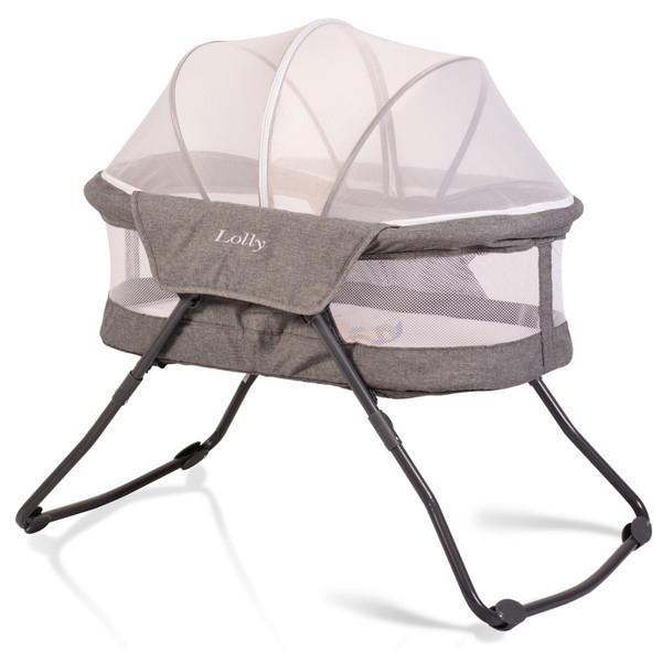 Reis wiegje met muggennet kleur grijs, Kinderen en Baby's, Babywiegjes en Ledikanten, Zo goed als nieuw, Reisbedje, Ophalen of Verzenden