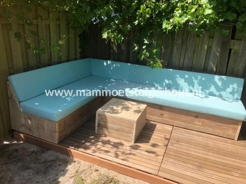 Steigerhout Hoekbank Tuinbank Lounge set Loungebank KORTING, Tuin en Terras, Tuinsets en Loungesets, Nieuw, Loungeset, Kunststof