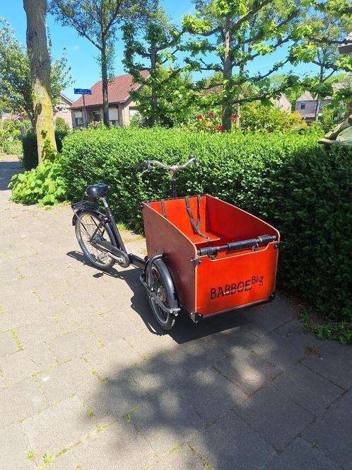 Gekeurde bakfiets babboe, Fietsen en Brommers, Fietsen | Bakfietsen, Gebruikt, Overige merken, 4 kinderen of meer, Huif, Ophalen