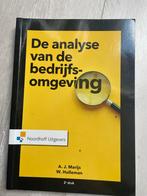 De analyse van de bedrijfsomgeving, Ophalen of Verzenden, Zo goed als nieuw, Economie en Marketing, Noordhoff Uitgevers