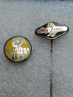 Speldjes pluimvee voeder 2x email, Verzamelen, Speldjes, Pins en Buttons, Ophalen of Verzenden, Gebruikt, Overige onderwerpen