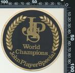 Sticker: John Player Special - World Champions (3), Verzamelen, Ophalen of Verzenden, Zo goed als nieuw, Auto of Motor