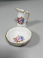 ROYAL PORCELAIN P. Limoges 24KT Gold melkkan en schaaltje, Antiek en Kunst, Antiek | Servies los, Ophalen of Verzenden
