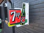 7up emaille reclamebord, Ophalen of Verzenden, Gebruikt, Reclamebord