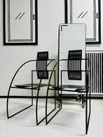 2x Vintage stoel | Quinta Alias designstoelen Mario Botta, Huis en Inrichting, Ophalen, Gebruikt, Twee, Zwart
