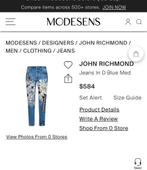 John Richmond - originele!, John Richmond, Blauw, Nieuw, Ophalen of Verzenden