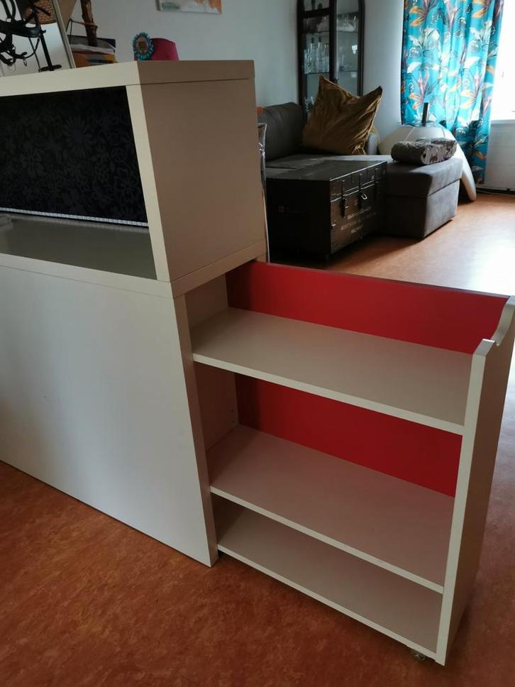 Ikea Odda/Flaxa hoofdbord kast met LED, Huis en Inrichting, Kasten | Overige, Gebruikt, Ophalen