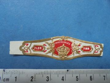 Oude sigarenband INVENCIBLES Flor Fina met kroon beschikbaar voor biedingen