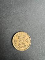 Marokkaanse 20 FRANCS, Goud, Ophalen of Verzenden, Losse munt