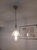 Led licht bulb hanglamp, Glas, Ophalen of Verzenden, Zo goed als nieuw, 50 tot 75 cm
