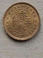 Hong Kong, 5 cents 1949, Ophalen of Verzenden, Zuidoost-Azië, Losse munt