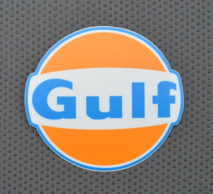 Gulf sticker - Porsche Le Mans Mini Cooper McLaren BMW, Verzamelen, Automerken, Motoren en Formule 1, Nieuw, Auto's, Verzenden