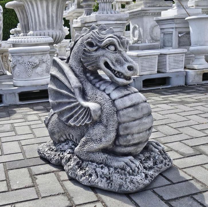 Draak Draken van beton Chinese Draak 🐲🐉🐲🐉🐲🐉🔥🔥, Tuin en Terras, Tuinbeelden, Nieuw, Dierenbeeld, Beton, Ophalen