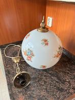 Complete hanglamp uit Grootmoeders Tijd., Huis en Inrichting, Ophalen, Gebruikt, Glas, Minder dan 50 cm