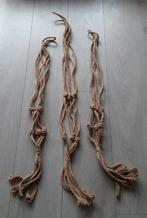3 macrame plantenhangers van touw, Ophalen of Verzenden, Zo goed als nieuw
