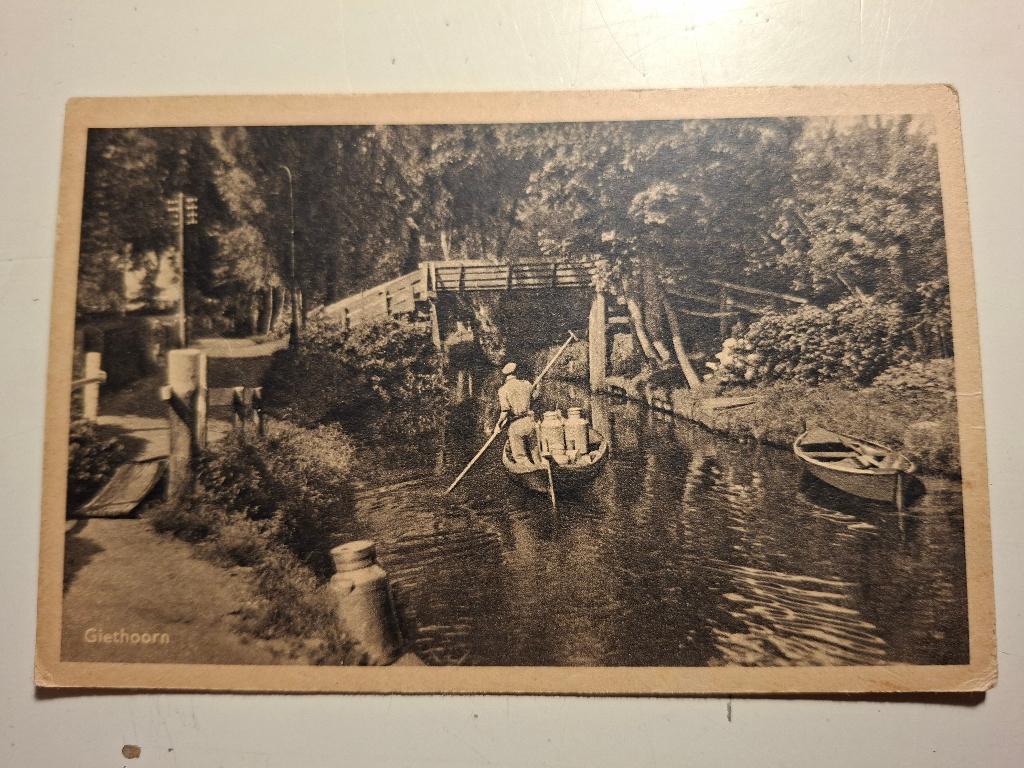 ansicht giethoorn, Ophalen of Verzenden, 1920 tot 1940, Ongelopen, Overijssel