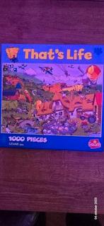 Puzzel That's Life - 1000 stukjes, Hobby en Vrije tijd, Denksport en Puzzels, Ophalen of Verzenden, 500 t/m 1500 stukjes, Zo goed als nieuw