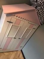 Robuuste houten kinder kleding kast, Huis en Inrichting, Kasten | Vitrinekasten, Ophalen, Gebruikt, 100 tot 150 cm, Met hangruimte