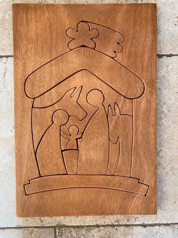 Vintage kerststal houten uitvoering jaren ‘70 beschikbaar voor biedingen