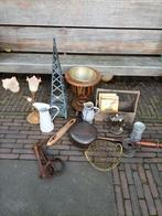 Gratis. Vintage, koper, Antiek, lamp e.d., Diversen, Rommelmarktspullen, Ophalen, Gebruikt