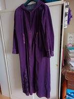Prachtige lange corduroy rib paarse jas met lange puntmuts, Kleding | Dames, Jassen | Winter, Bora, Paars, Maat 42/44 (L), Ophalen of Verzenden