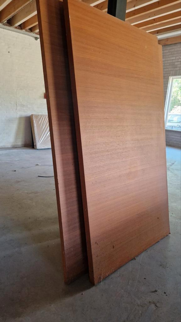 Grote Houten Schuifwanden (4 stuks), Doe-het-zelf en Verbouw, Hout en Planken, Gebruikt, Plank, Minder dan 200 cm, Ophalen