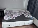 IKEA HEMNES bed wit incl. 2 matrassen, Ophalen, Zo goed als nieuw, Twijfelaar, 160 cm