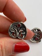 Z175 Prachtige zilveren Perli clip oorbellen toermalijn, Sieraden, Tassen en Uiterlijk, Ophalen of Verzenden, Zilver, Ring, Met edelsteen