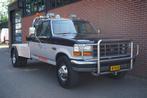 Ford USA F-350 XLT Trekker Schotel Dubbellucht UNIEK! V8, Auto's, Zwart, Bedrijf, Diesel, Grijs
