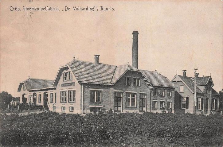 JM454 Ruurlo Coop Stoom zuivelfabriek de Volharding 1924, Verzamelen, Ansichtkaarten | Nederland, Gelopen, Noord-Brabant, 1920 tot 1940