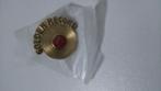 Golden record logo muziek label pin, Ophalen of Verzenden, Zo goed als nieuw