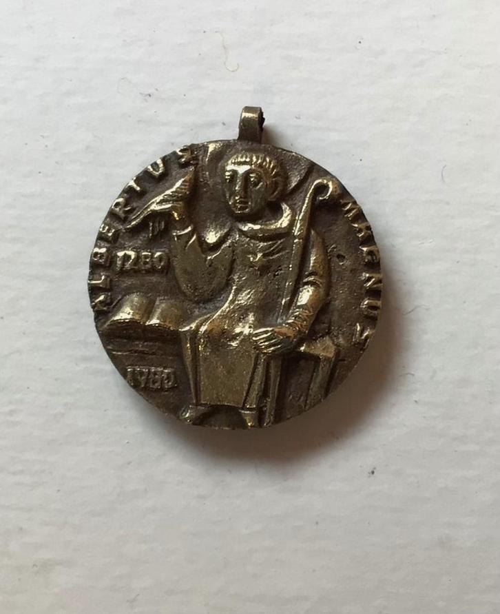 Medaille Albertus Magnus 1280 1980, Postzegels en Munten, Penningen en Medailles, Brons, Buitenland, Ophalen of Verzenden