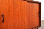 Vintage teak kastje kast schuifdeur klooster, Huis en Inrichting, Kasten | Overige, Ophalen of Verzenden, Gebruikt