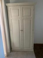 Crème kleurige hangkast voor in de hal of gang, Huis en Inrichting, Ophalen, Gebruikt, 100 tot 150 cm, Grenenhout