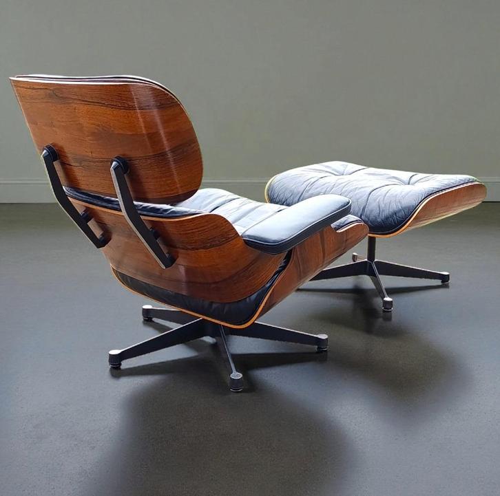 80s eames lounge chair Vitra Herman Miller Rio palissander, Antiek en Kunst, Antiek | Meubels | Stoelen en Banken, Ophalen of Verzenden