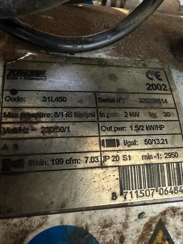 Air Power Compressor - 50L Tank beschikbaar voor biedingen