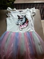 Meisjes princessen jurkje Uni Corn mt 110, Ophalen of Verzenden, Zo goed als nieuw, 110 t/m 116, Meisje