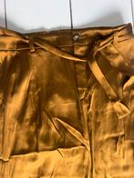 Xandres 40 goud/cognac kleur satijnen broek!, Kleding | Dames, Broeken en Pantalons, Maat 38/40 (M), Bruin, Ophalen of Verzenden